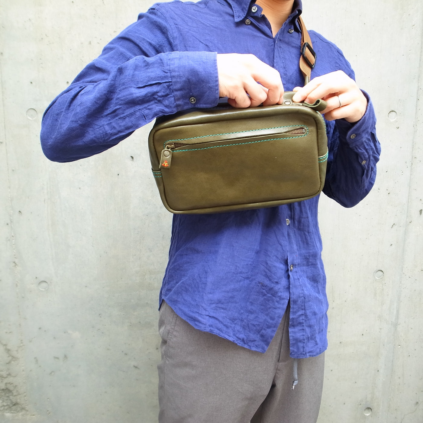 【全3サイズ】ウエストバッグの定番シルエットを日本の牛革で製作 jb-60【ネームタグ無料】