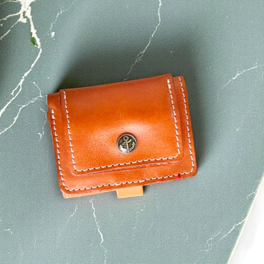 三つ折り財布｜ネーム無料の本革ミニ財布 【革6色】・ 日本製｜g-13