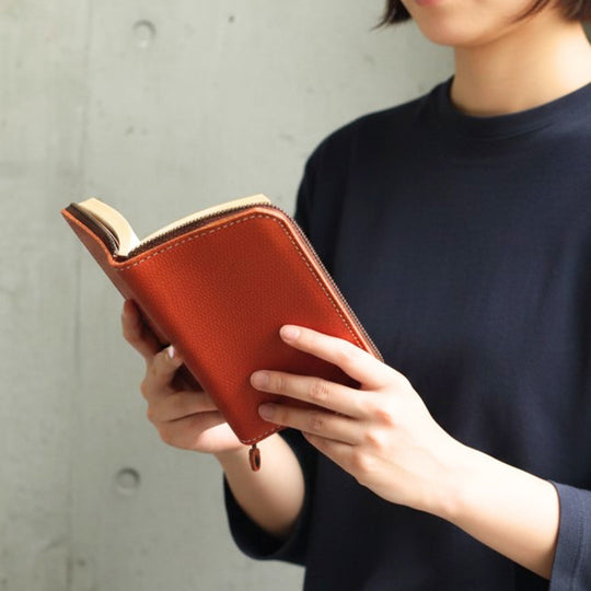 文庫本カバー・バルカ｜本を守るファスナー構造｜博多Japlish｜st-33