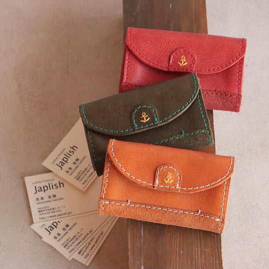 ガルニ　名刺入れ 良品 GARNI ガルニ Luck Will Card Case カードケース 茶