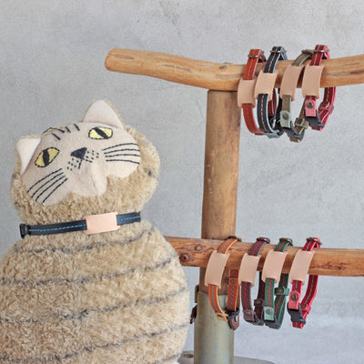 オーダーメイド猫首輪 レーザー刻印でネームを製作