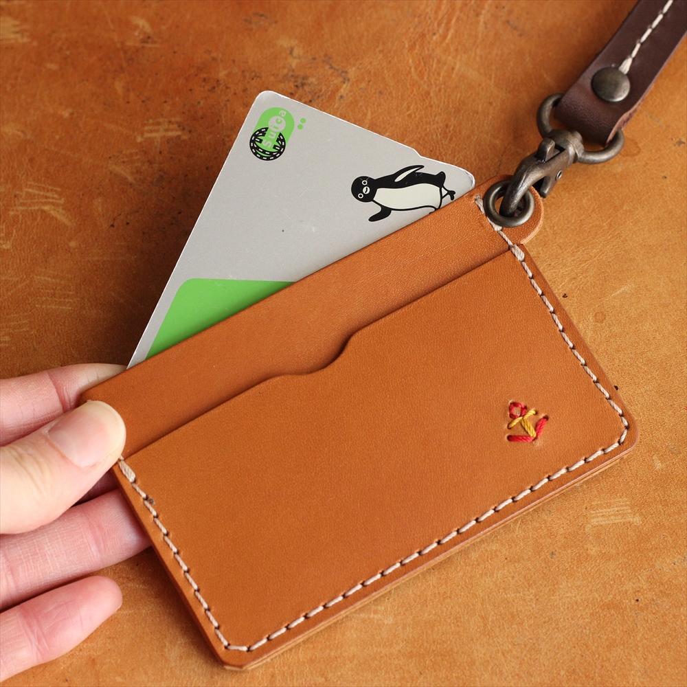 パスケース（M 5サイズ）、ヌメ革、脱着式 縦横選べる本革パスケース【全2種】g-15.45 – Japlish（ジャ