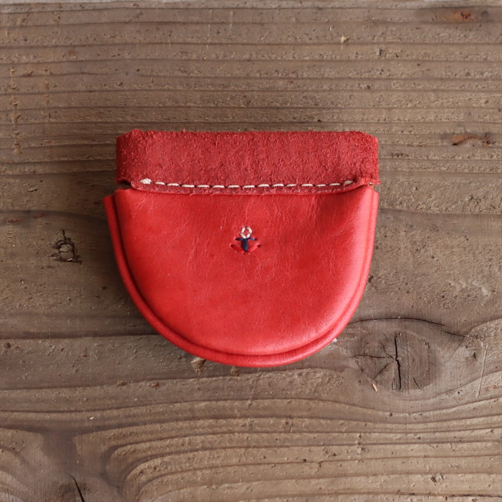 パカっと開く革のコインケース | 手のひらサイズのレトロ小銭入 g-4